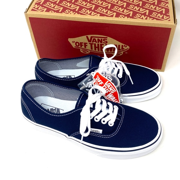 VANS Authentic Canvas Blue White Low Top Women's Sneakers Size Skate VN000EE332D - Picture 8 of 11